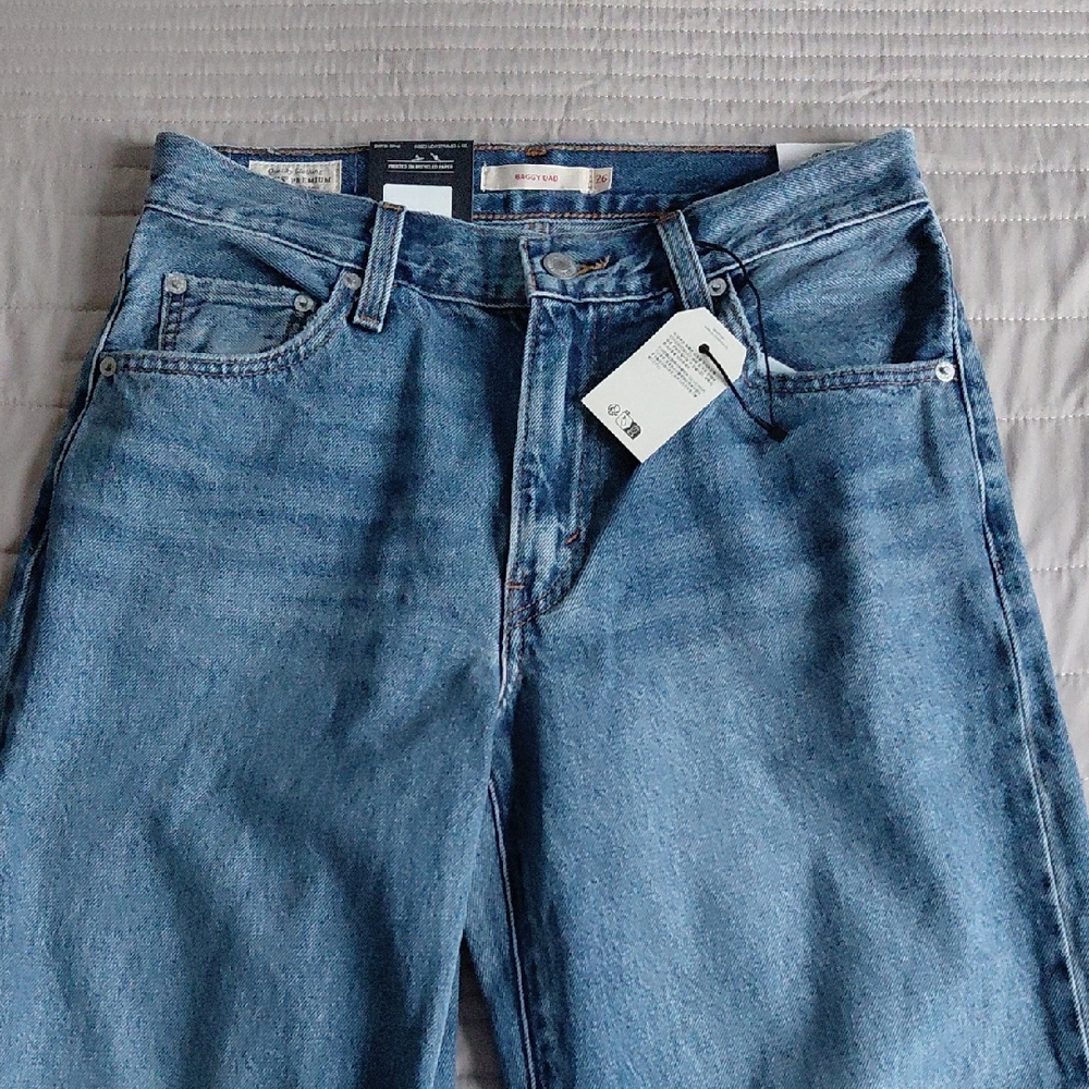 Levi's Baggy Dad Jeans Metaphor Mix Sz 26 Nwt - Picture 5 of 16